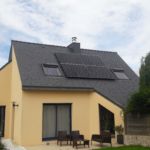 BBS a installé des panneaux solaires chez un particulier à côté de Quimper en Bretagne pour la revente photovoltaïque